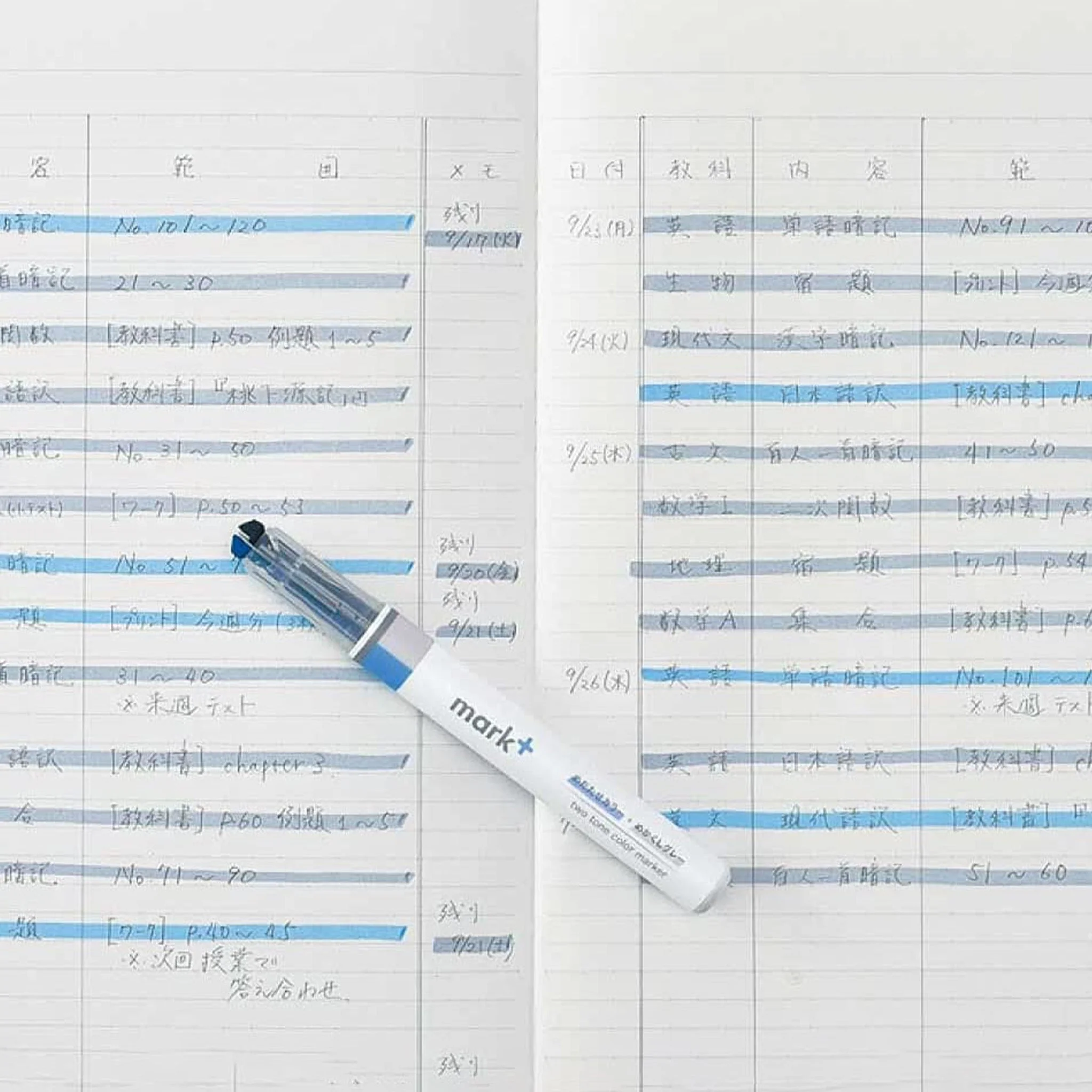 Marktus Dual Tone Color Highlighter Set / KOKUYO - Image 8