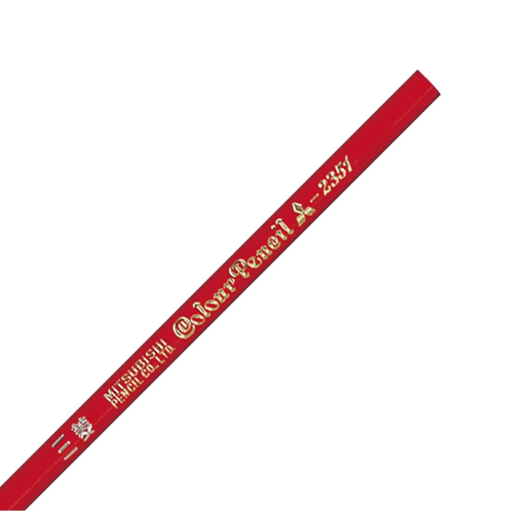2351 Vermilion Red Colored Wooden Pencils 1 Dozen Pack / uni Mitsubishi Pencil - Image 3