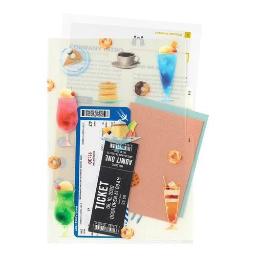 3 Pocket Clear Holder A4 / MIDORI - Image 7
