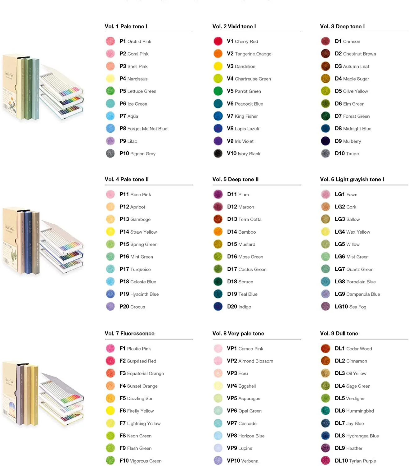 30 Irojiten Colored Pencil Collection Vol. 1, 2, 3 / Tombow - Image 10