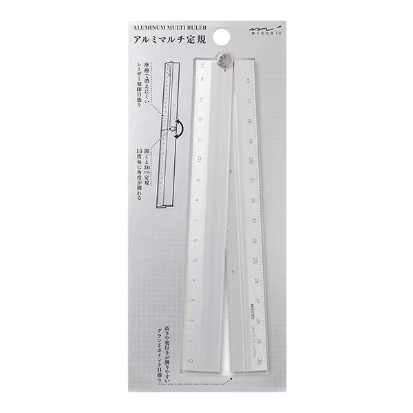 Aluminum Foldable Ruler 30cm / MIDORI - Image 5