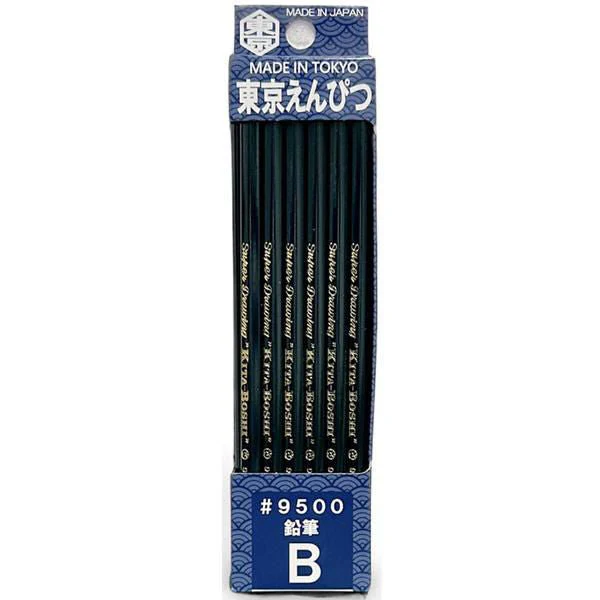 9500 Wooden Pencil 1 Dozen Pack / Kita-Boshi Pencil - Image 2