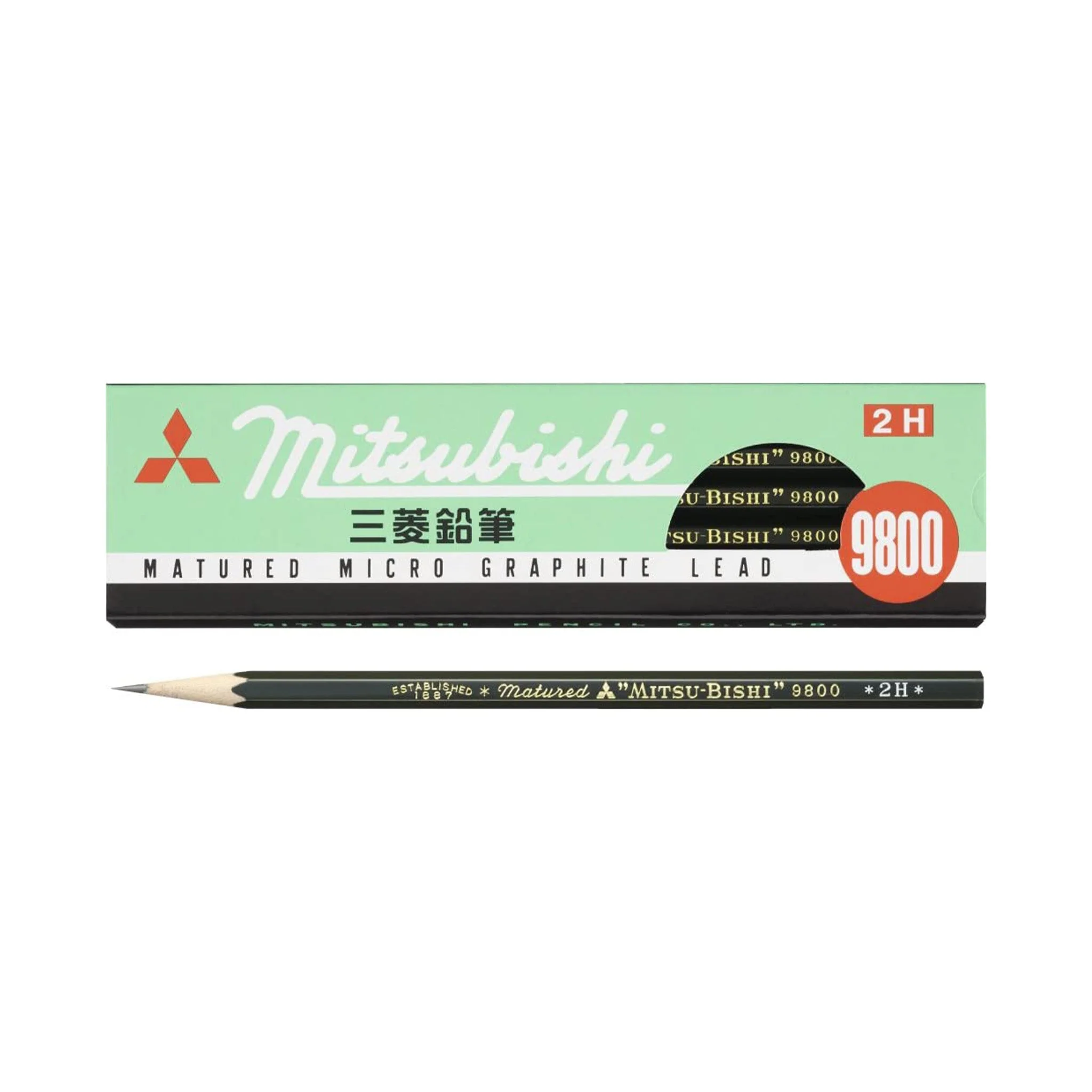9800 Pencil Wooden 1 Dozen Pack / uni Mitsubishi Pencil - Image 5