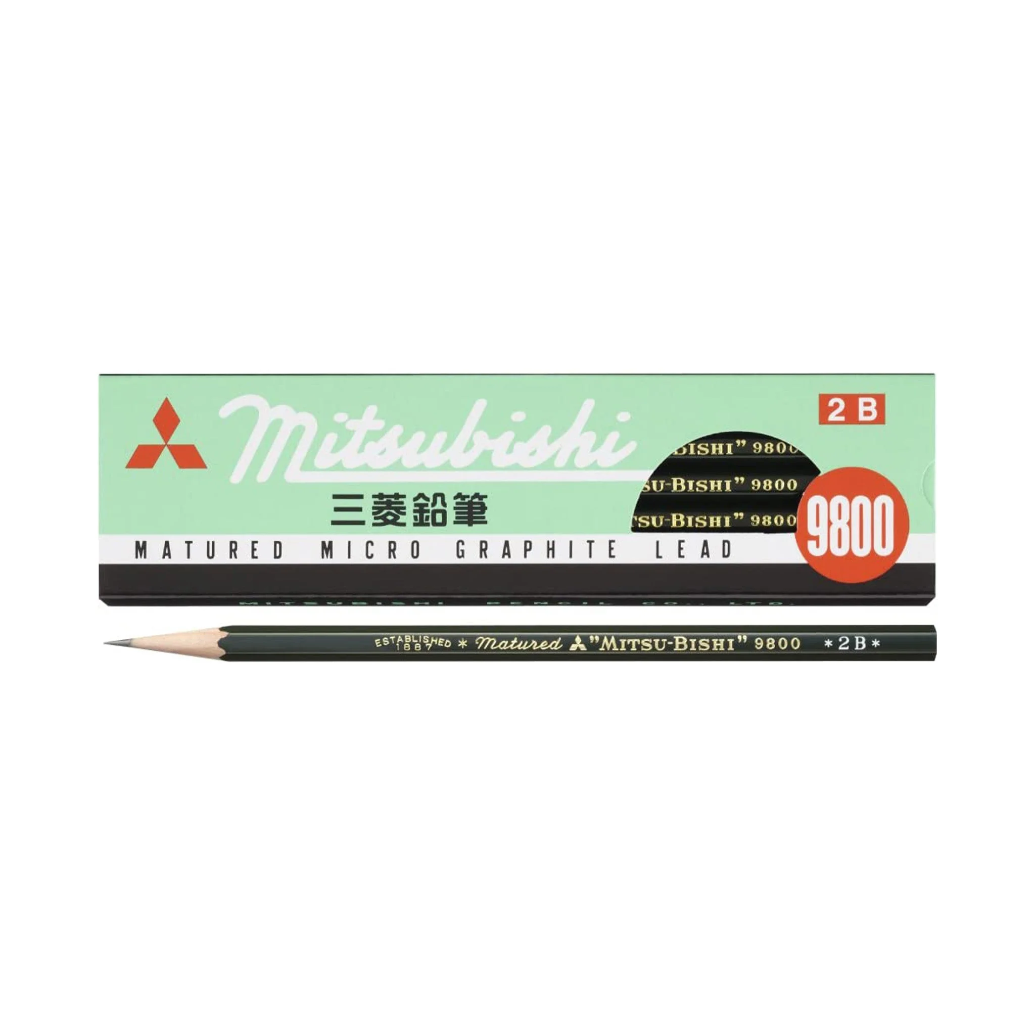9800 Pencil Wooden 1 Dozen Pack / uni Mitsubishi Pencil - Image 6