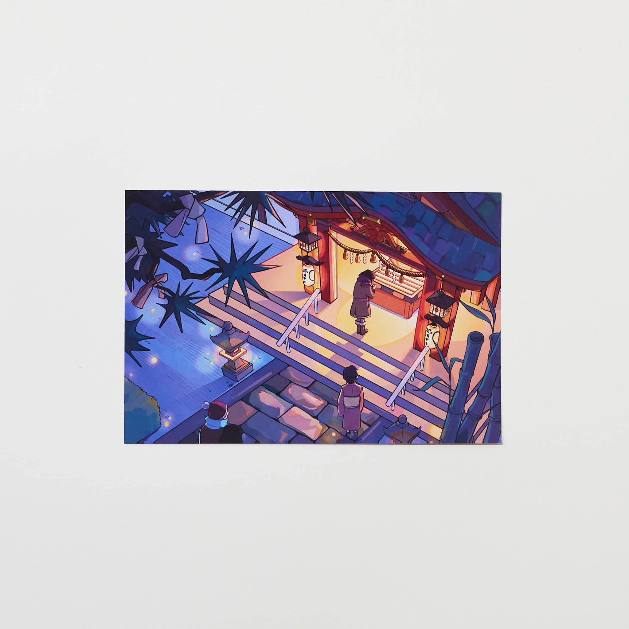 "A Quiet New Years" Postcard by Alithia / Bungu - Image 3