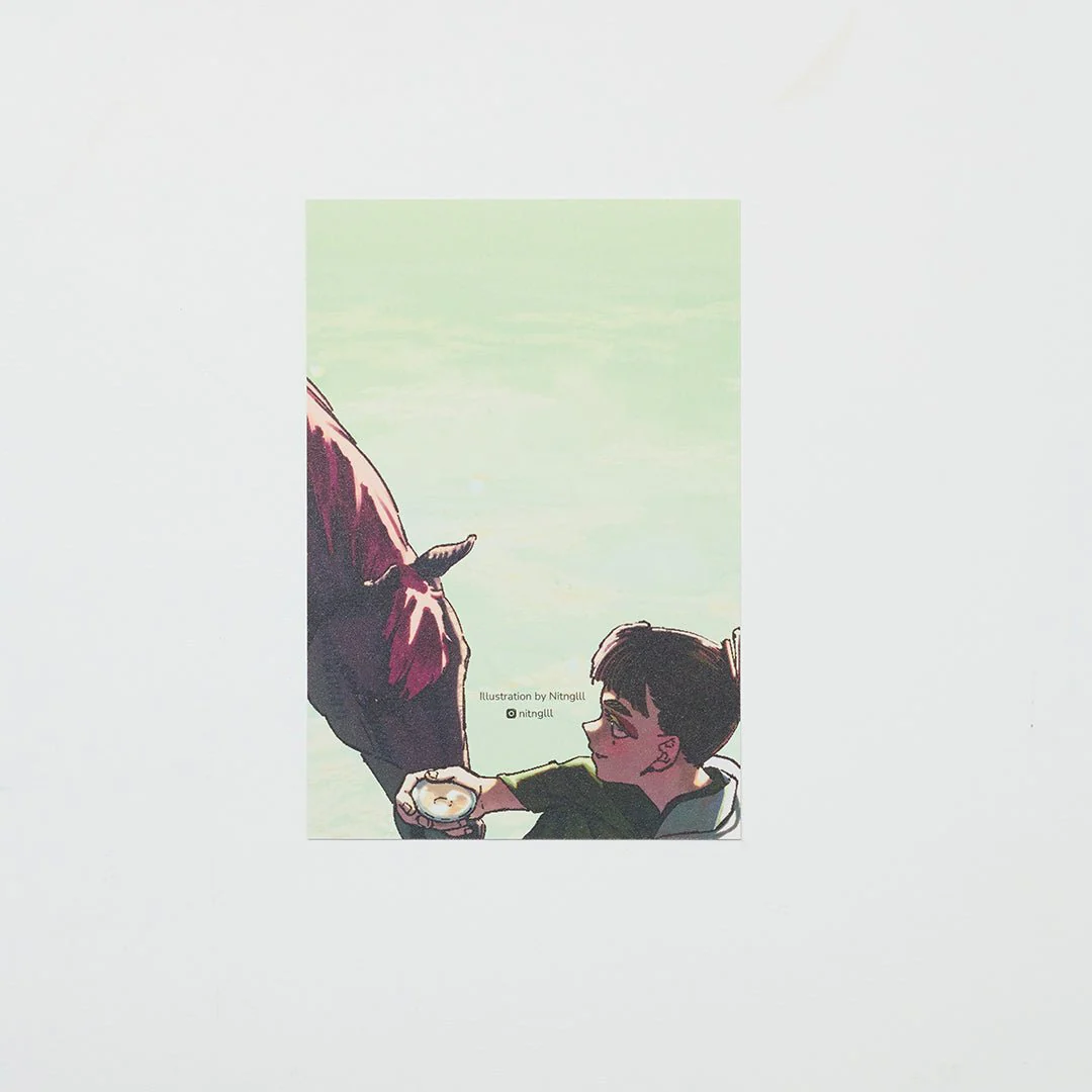 "A Toast to the New Year" Washi Postcard by Nitnglll / Bungu - Image 4