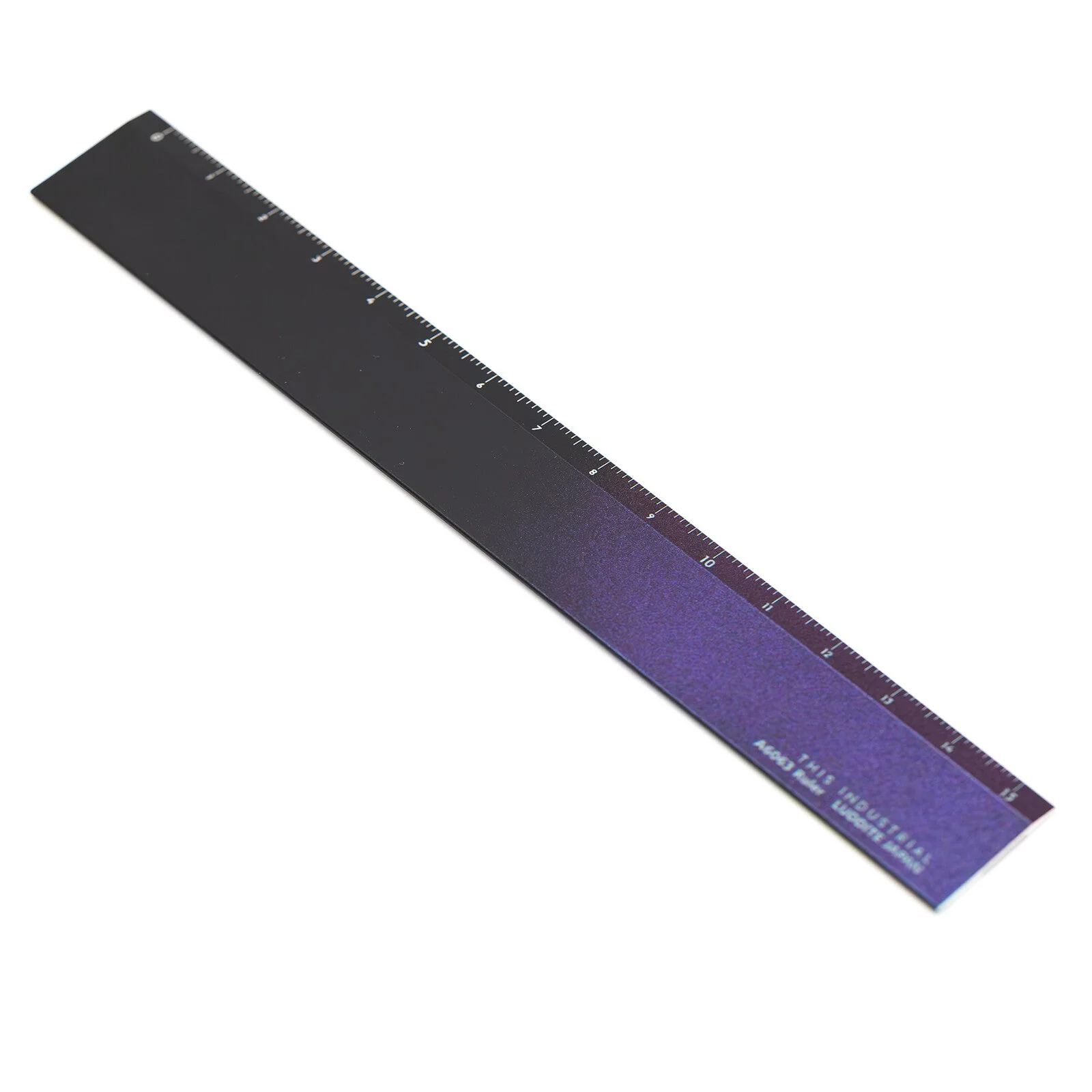 A6063 Iridescent Aluminum Ruler 15cm Yellow Knife / Luddite - Image 3