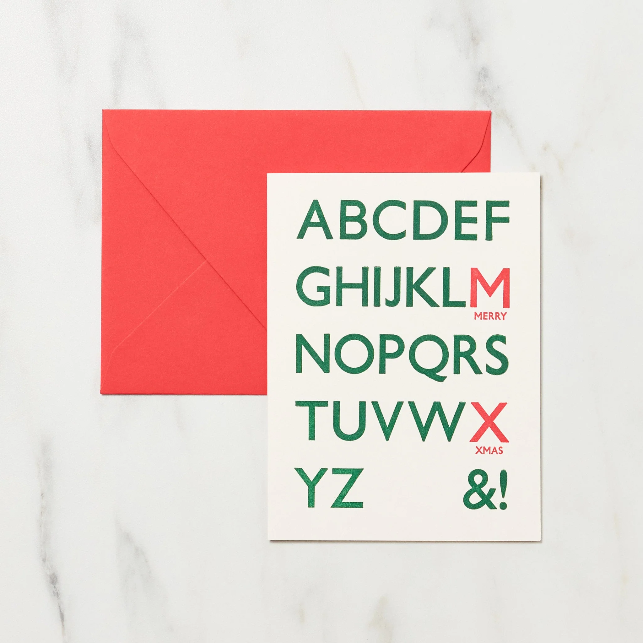 ABC Merry Christmas Card / Letterpress Letters - Image 2