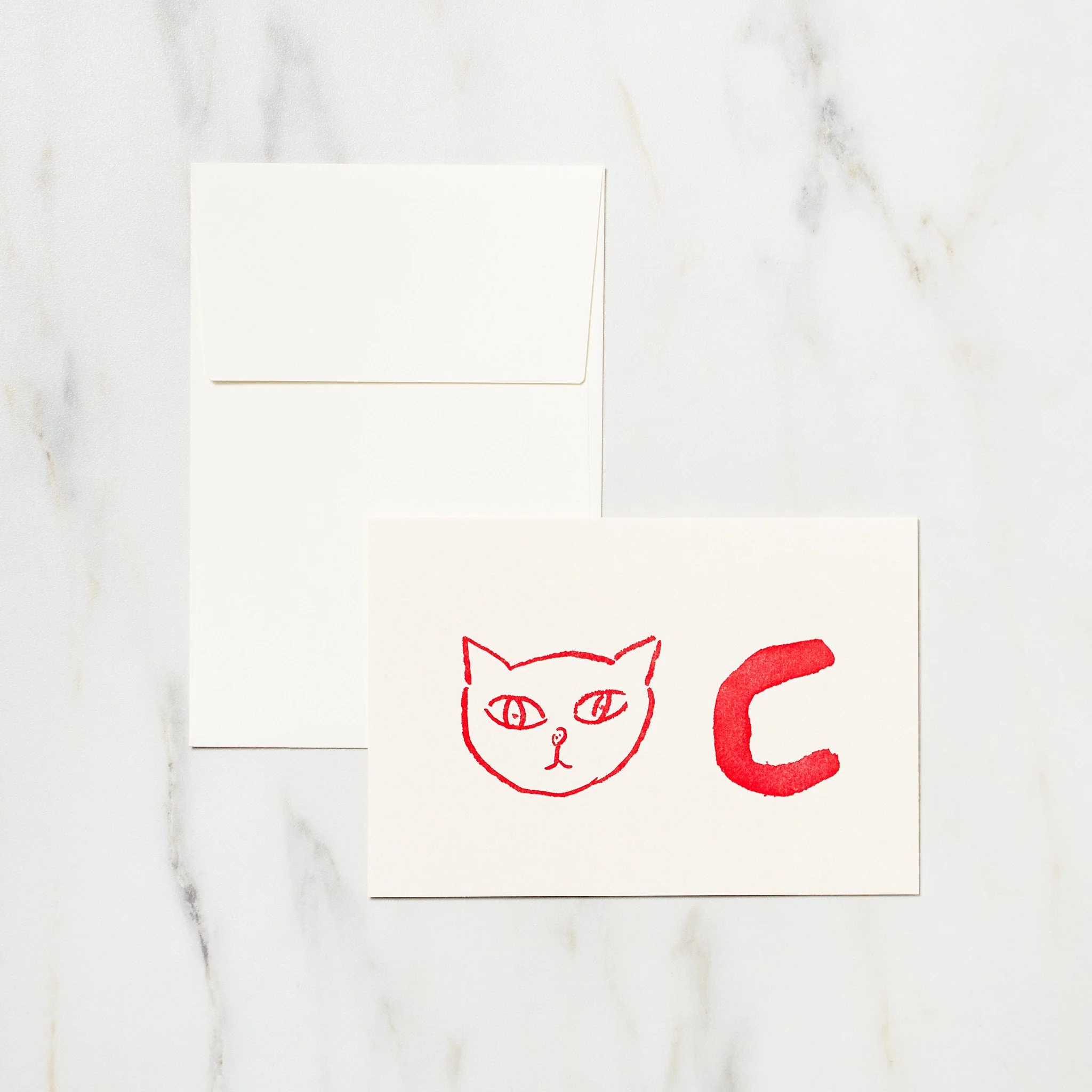 Alphabet Motif Izumi Shiokawa Card / Letterpress Letters - Image 13