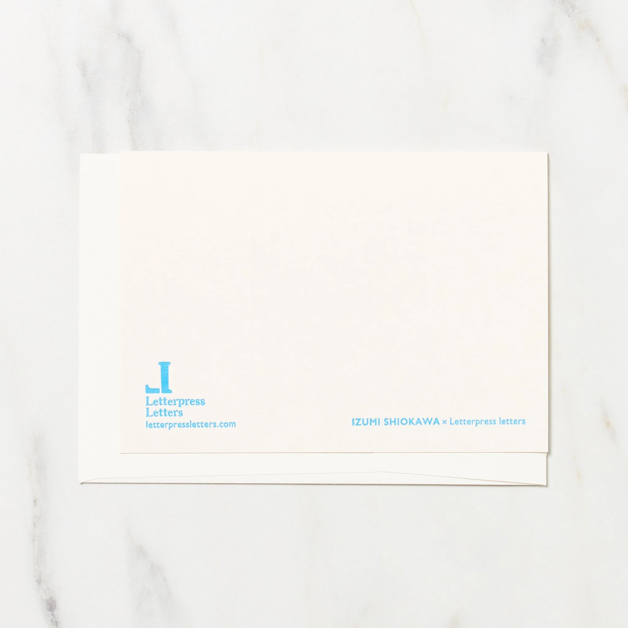 Alphabet Motif Izumi Shiokawa Card / Letterpress Letters - Image 15