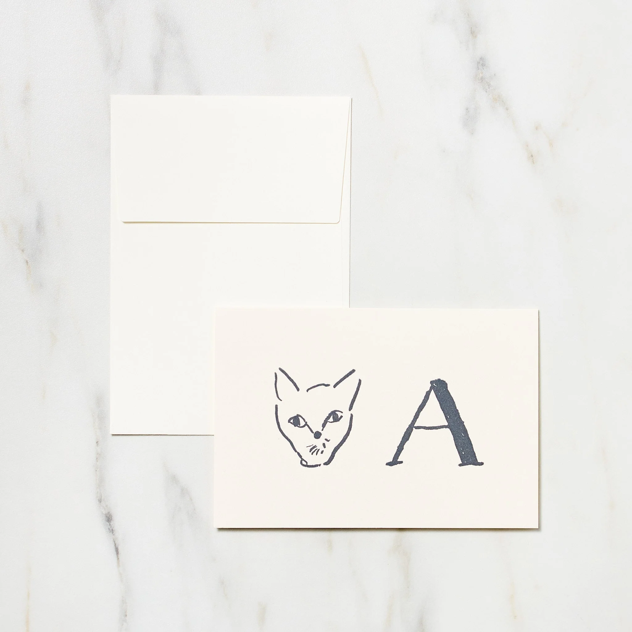 Alphabet Motif Izumi Shiokawa Card / Letterpress Letters - Image 4