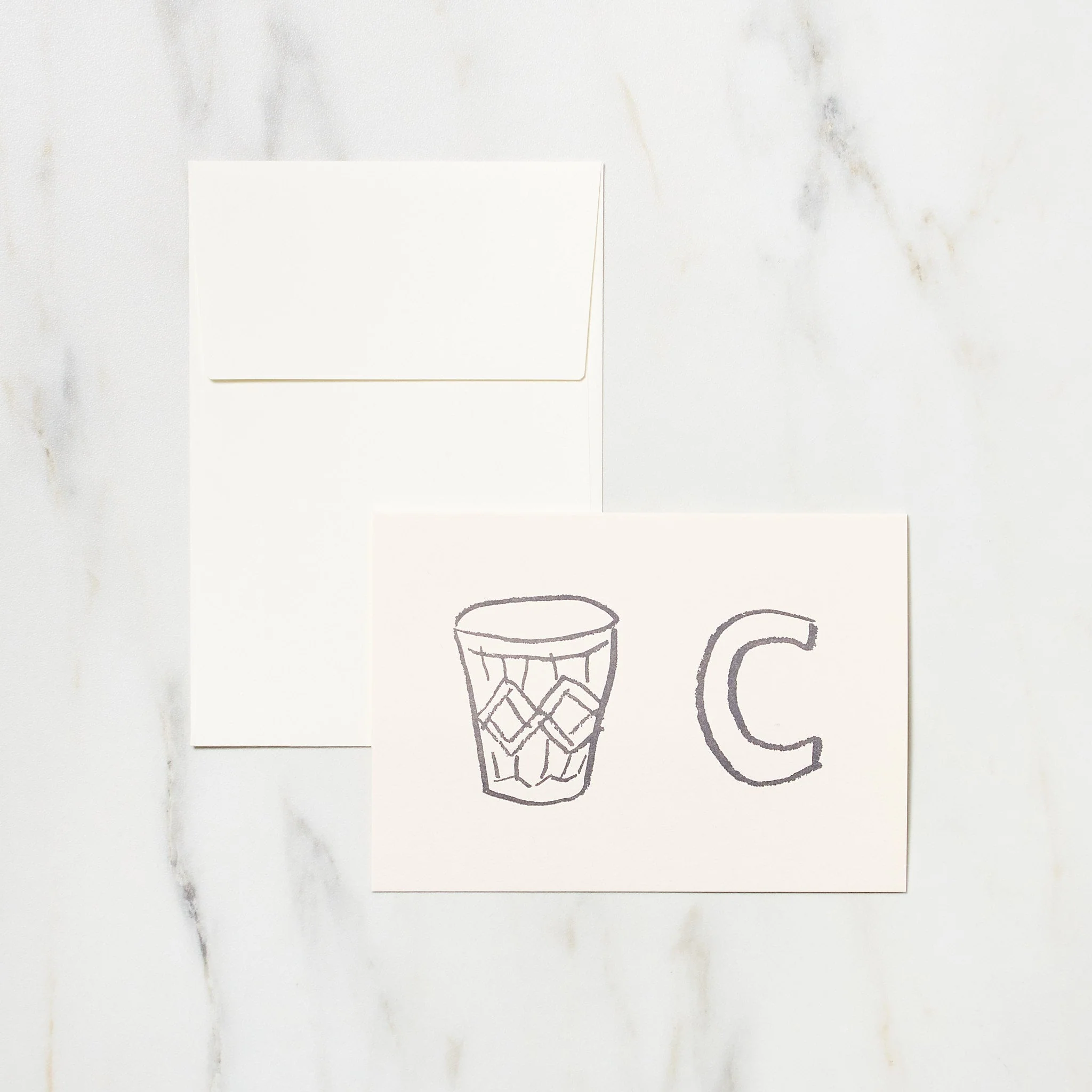 Alphabet Motif Izumi Shiokawa Card / Letterpress Letters - Image 5