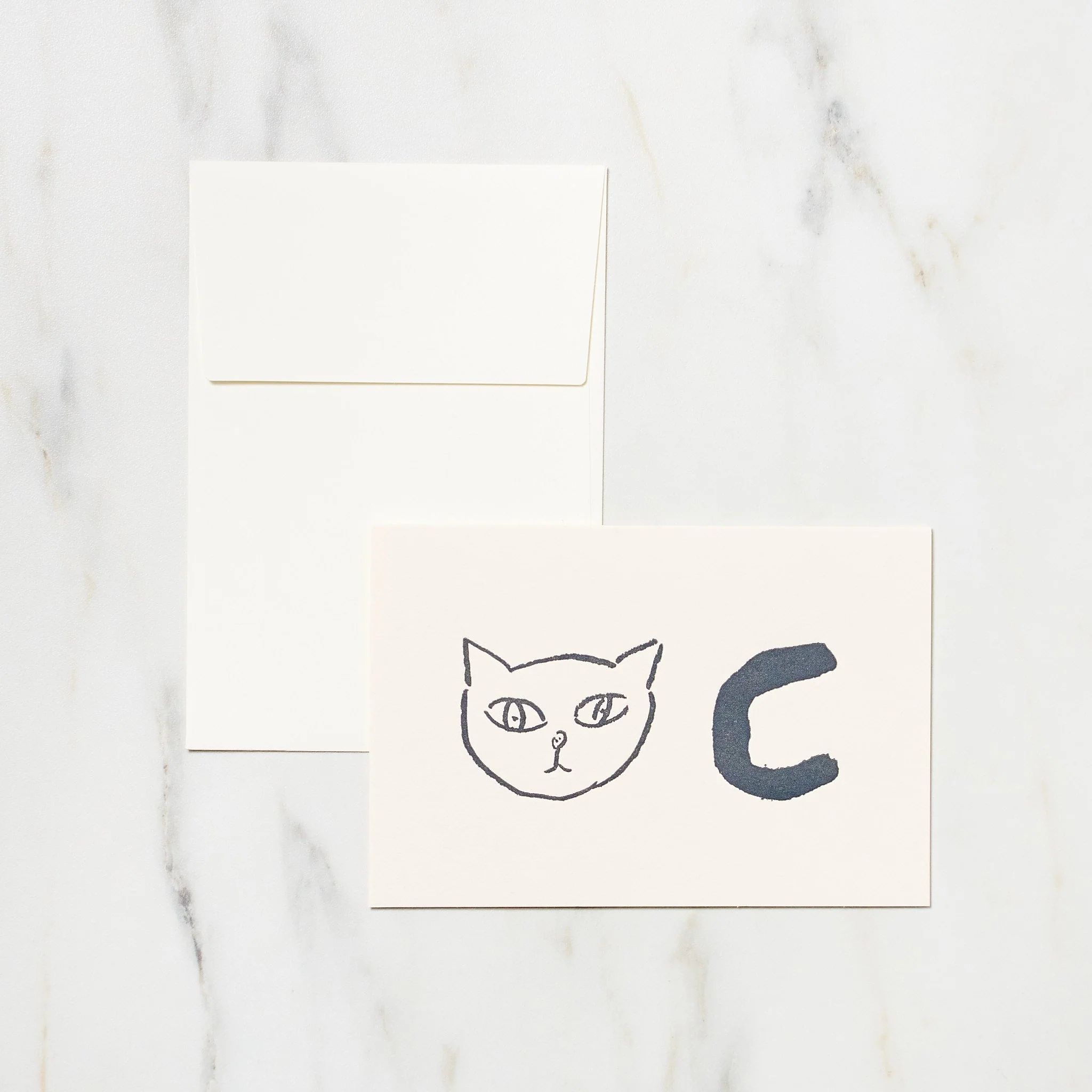 Alphabet Motif Izumi Shiokawa Card / Letterpress Letters - Image 6