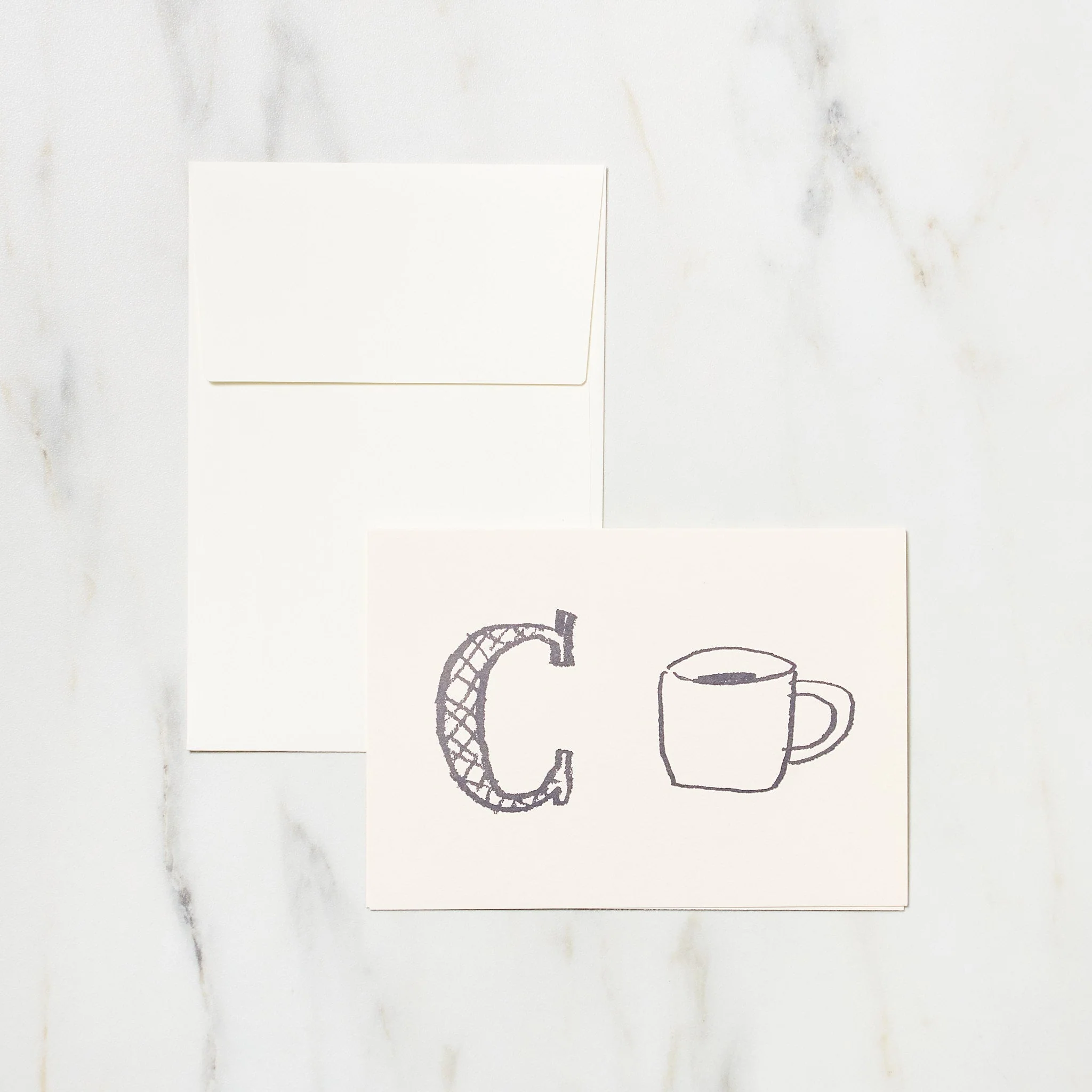 Alphabet Motif Izumi Shiokawa Card / Letterpress Letters - Image 7