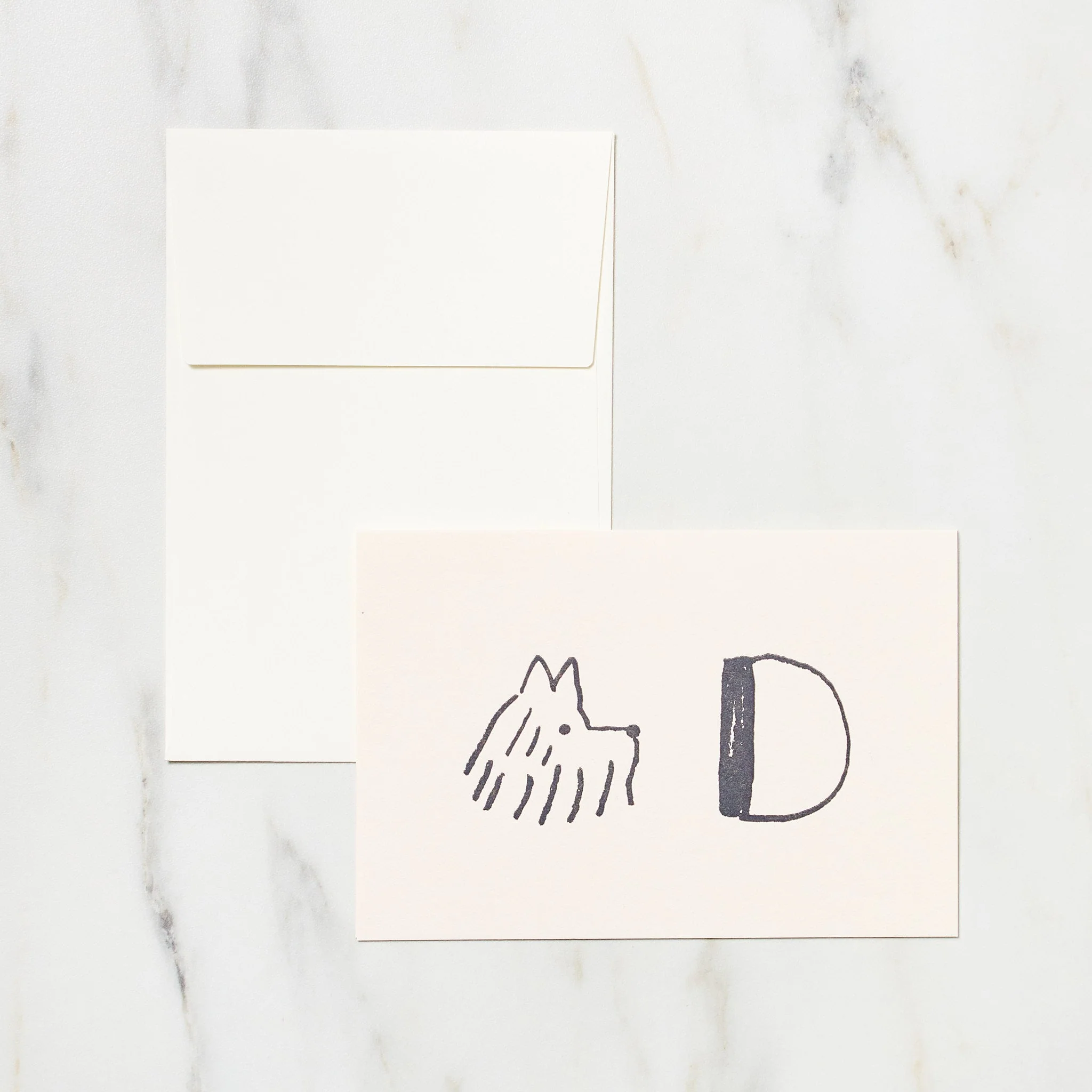 Alphabet Motif Izumi Shiokawa Card / Letterpress Letters - Image 8