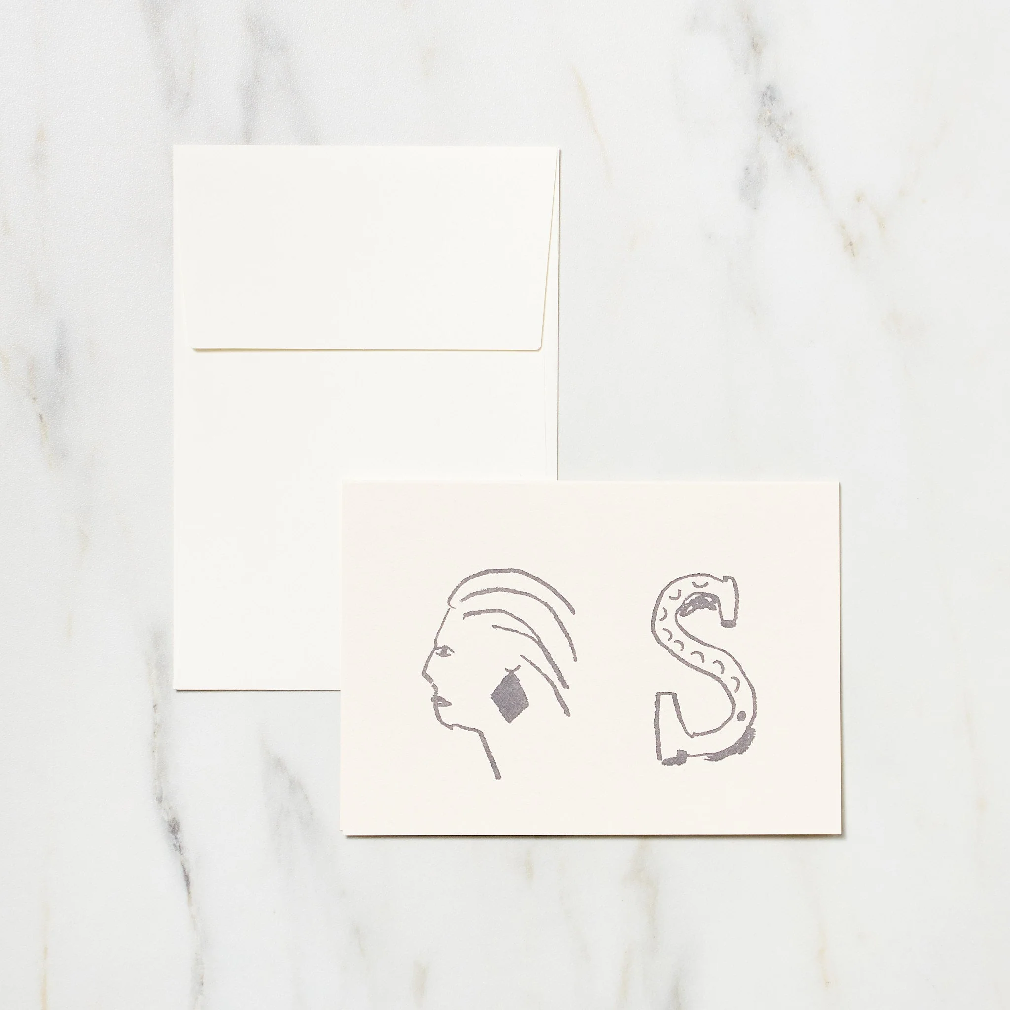 Alphabet Motif Izumi Shiokawa Card / Letterpress Letters - Image 9