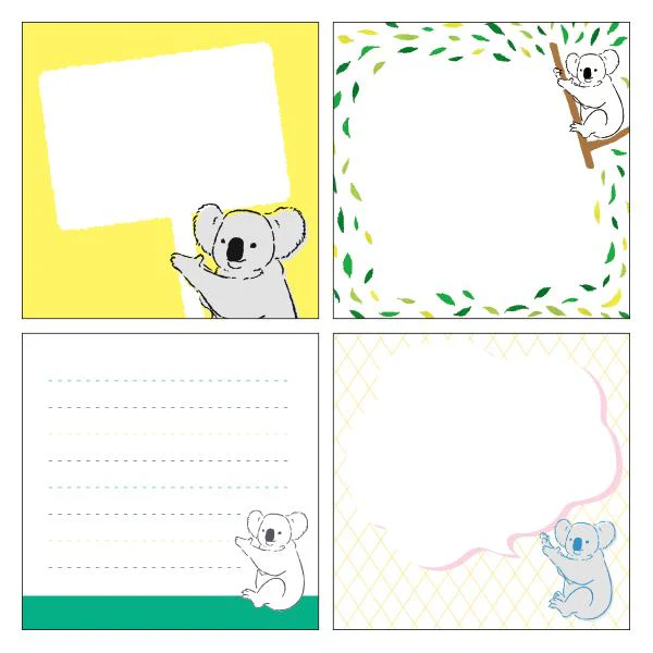 Animal Series Square Memo Pad / GreenFlash - Image 13