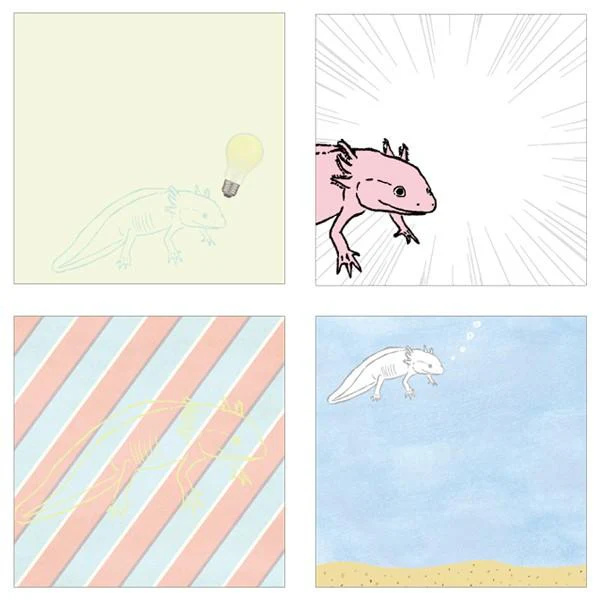 Animal Series Square Memo Pad / GreenFlash - Image 2