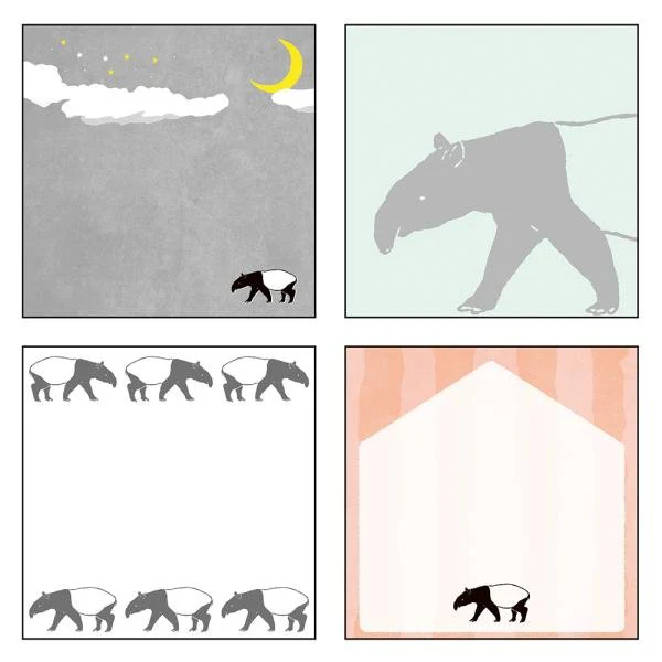 Animal Series Square Memo Pad / GreenFlash - Image 23