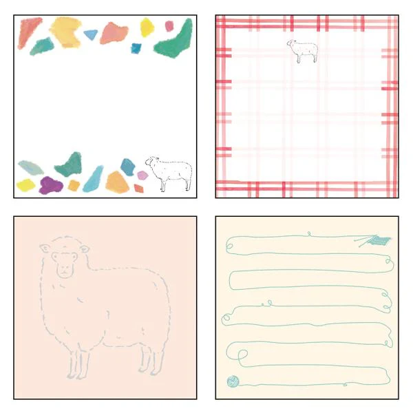 Animal Series Square Memo Pad / GreenFlash - Image 25