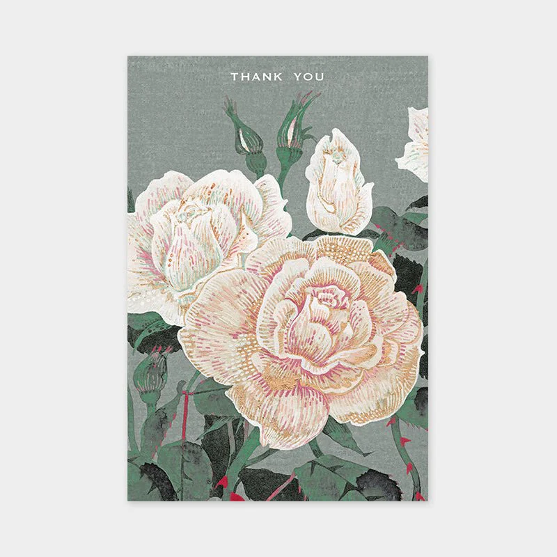 Art Touch Postcard Yuko Kurihara Floral Pattern / TOUCH & FLOW