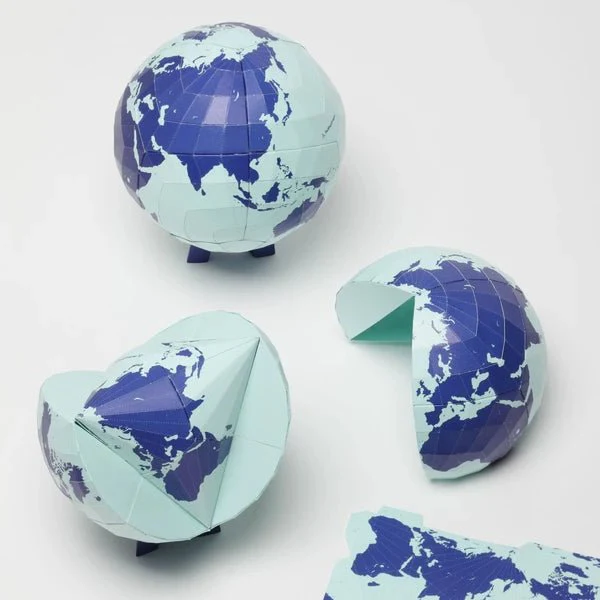 AuthaGraph Paper Globe Assembly Kit / Marumo Printing