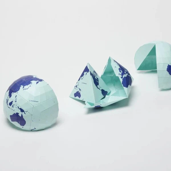 AuthaGraph Paper Globe Assembly Kit / Marumo Printing - Image 3