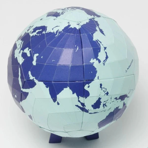 AuthaGraph Paper Globe Assembly Kit / Marumo Printing - Image 4