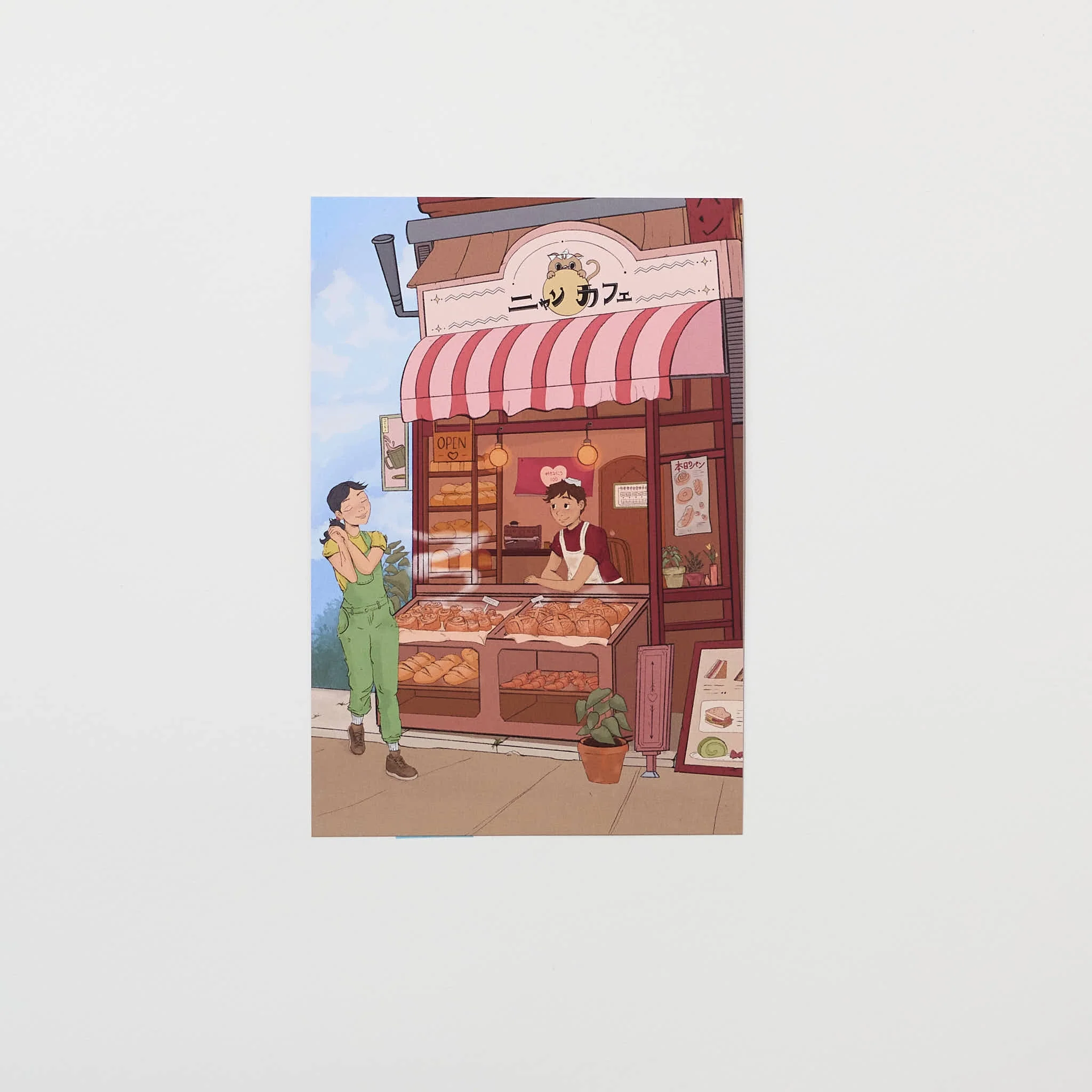 "Baked with Love" Postcard by Catherine / Bungu - Image 3