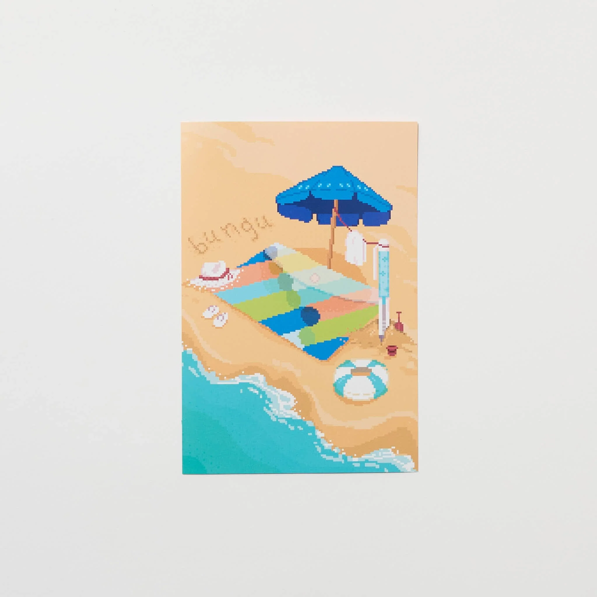 "Beachside Daydreams" Postcard by Angelyn / Bungu - Image 3