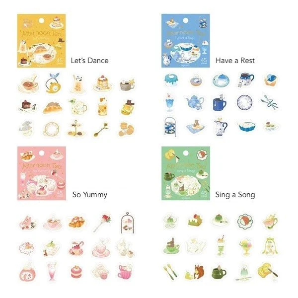 BGM Foil Stamping "Afternoon Tea Party" Stickers / Background Music - Image 3