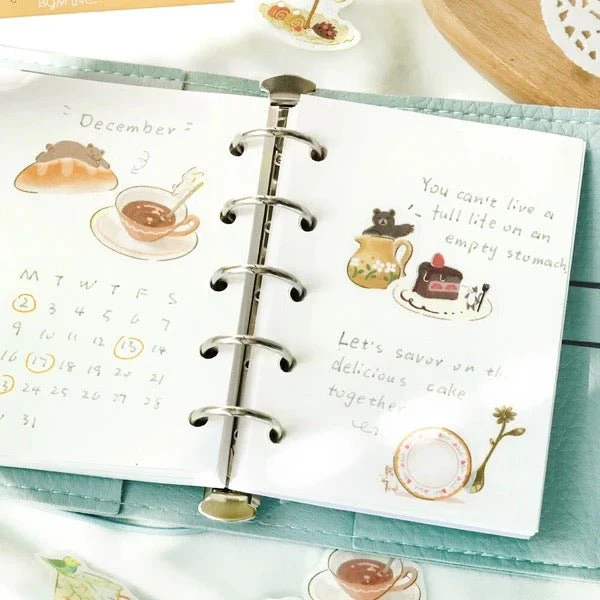 BGM Foil Stamping "Afternoon Tea Party" Stickers / Background Music - Image 4