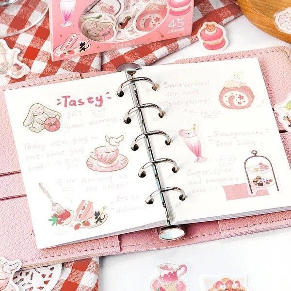 BGM Foil Stamping "Afternoon Tea Party" Stickers / Background Music - Image 8