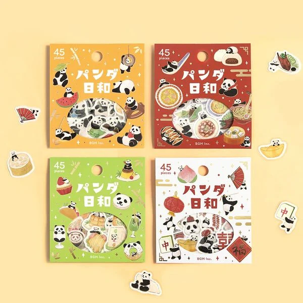 BGM Foil Stamping "Panda Biyori" Stickers / BGM