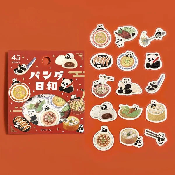 BGM Foil Stamping "Panda Biyori" Stickers / BGM - Image 5