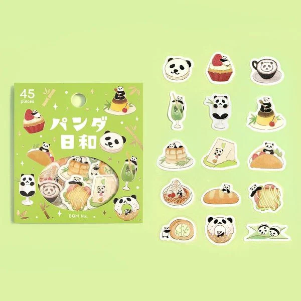 BGM Foil Stamping "Panda Biyori" Stickers / BGM - Image 8
