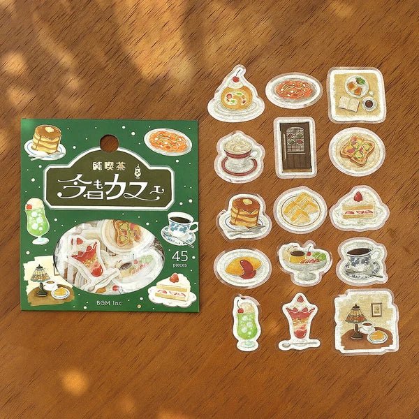 BGM Foil Stamping "Today's Cafe" Stickers / BGM - Image 5