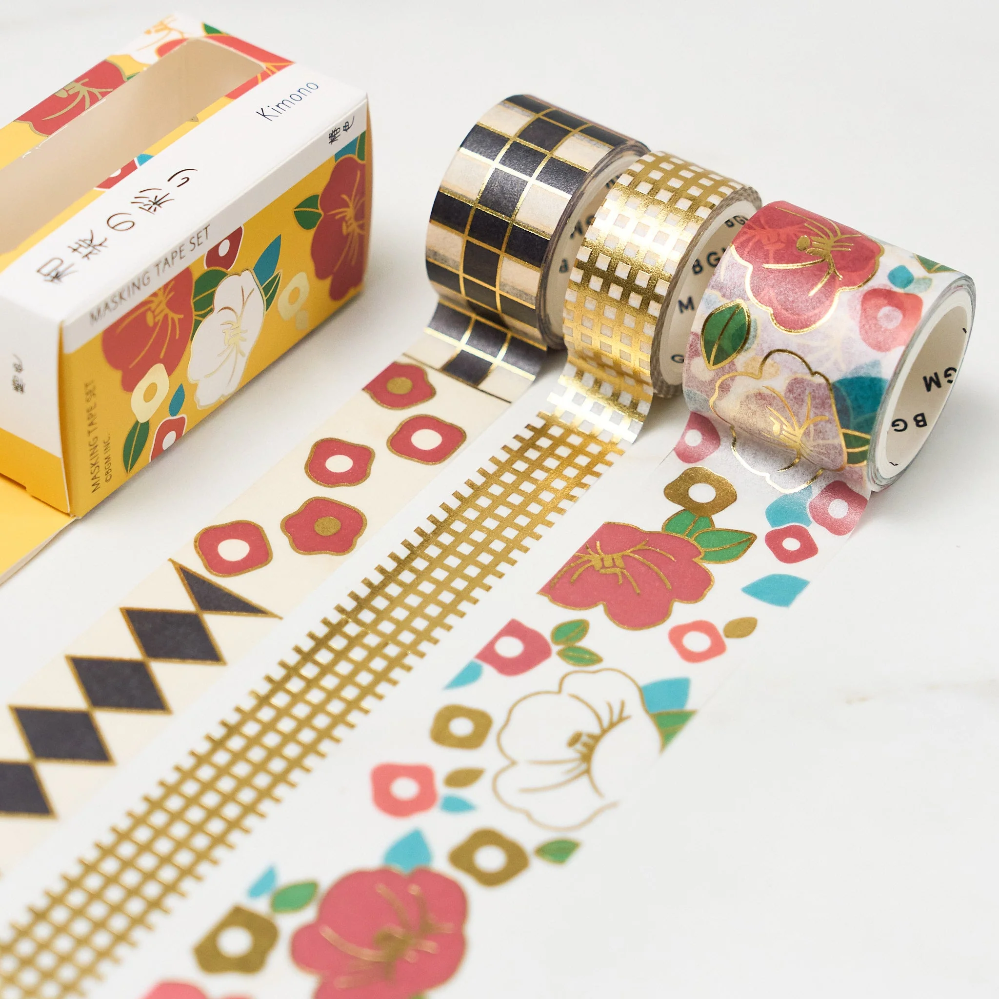 BGM Kimono Pattern Series Foil Masking Tape Set / BGM - Image 5