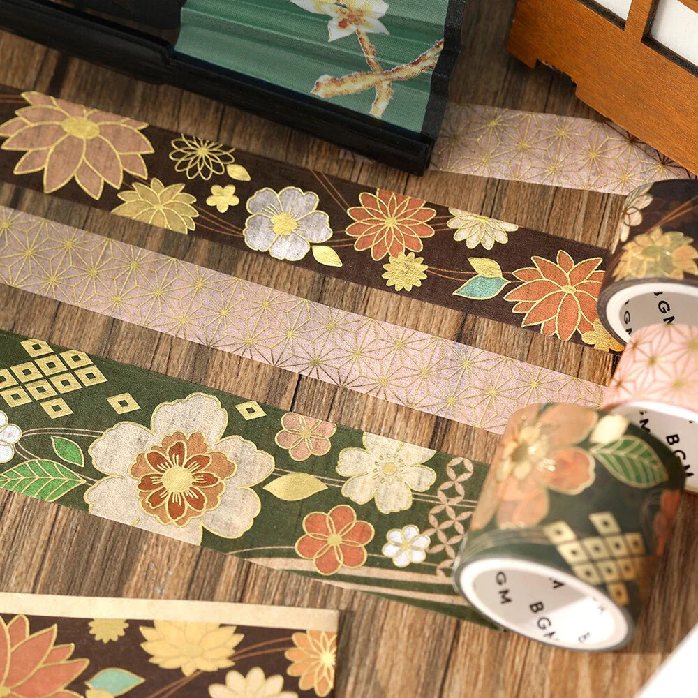 BGM Kimono Pattern Series Volume 2 Foil Masking Tape Set / BGM - Image 10