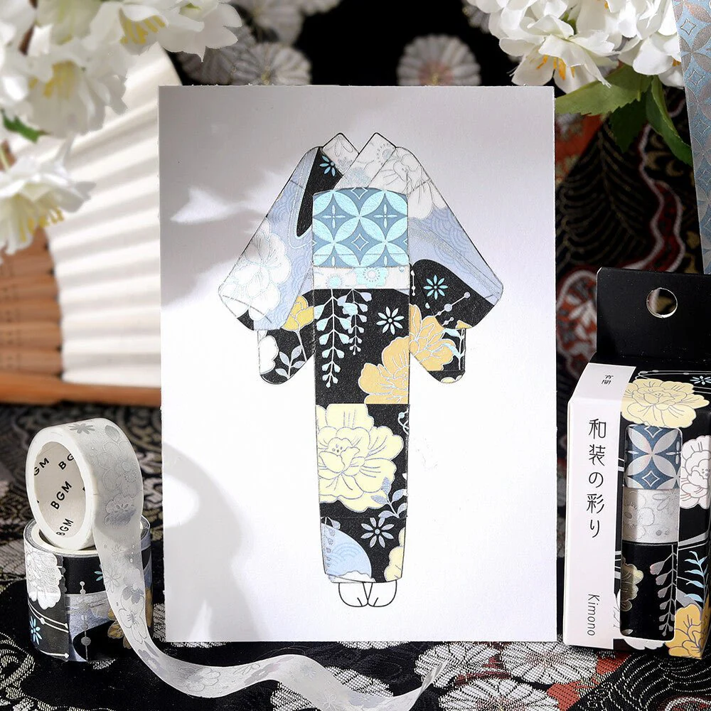 BGM Kimono Pattern Series Volume 2 Foil Masking Tape Set / BGM - Image 17