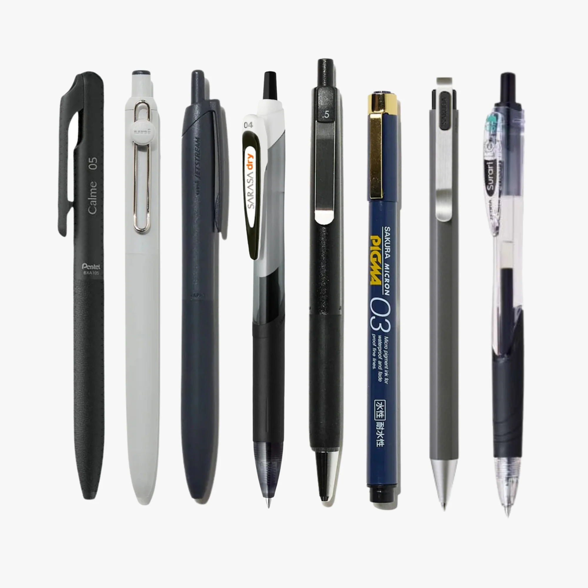 Black Ink Sampler Pack of 8