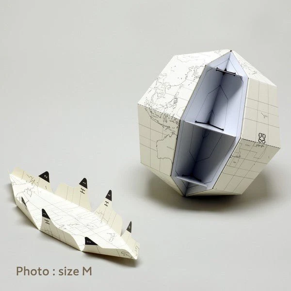 Blank Paper Globe Assembling Kit / Marumo Printing - Image 6