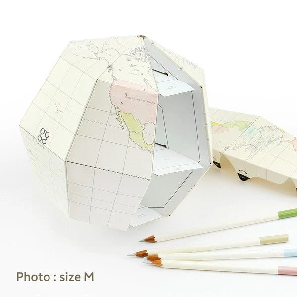 Blank Paper Globe Assembling Kit / Marumo Printing - Image 7