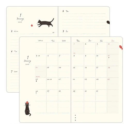 Book Style Diary Planners 2026 / MIDORI - Image 7
