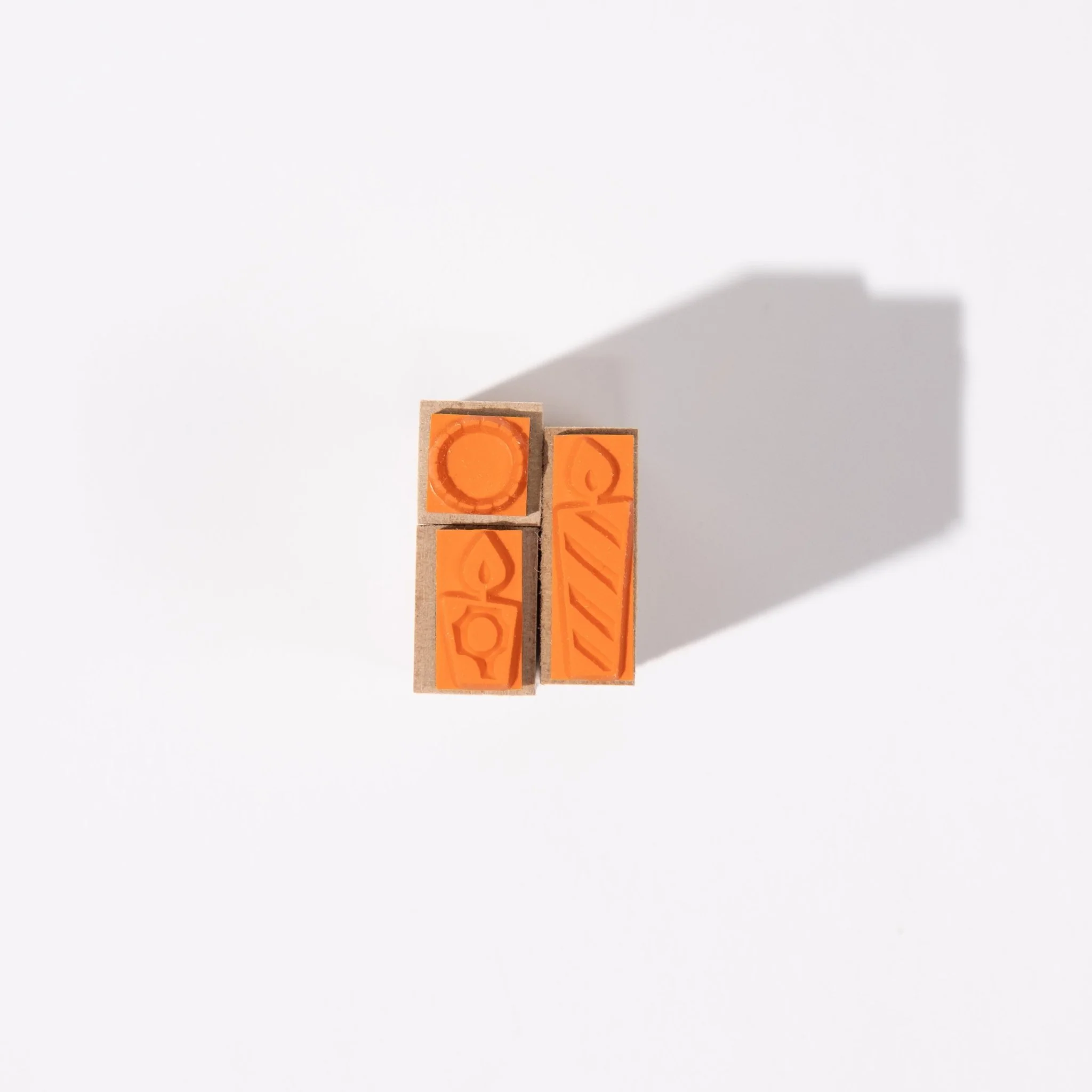 Candle Wood Stamp Set of 3 / Morita Inbou - Image 3