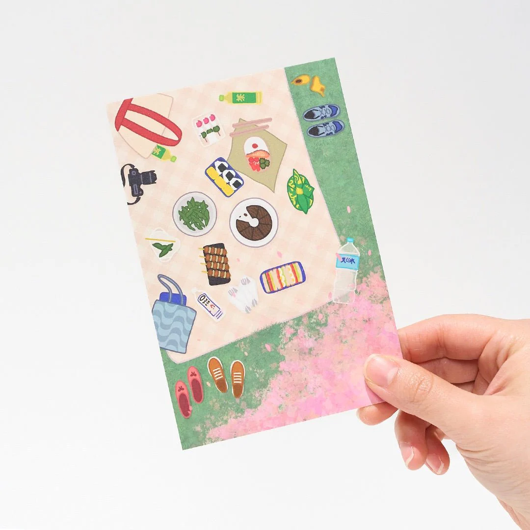 "Cherry Blossom Notes" Postcard Bundle / Bungu - Image 2