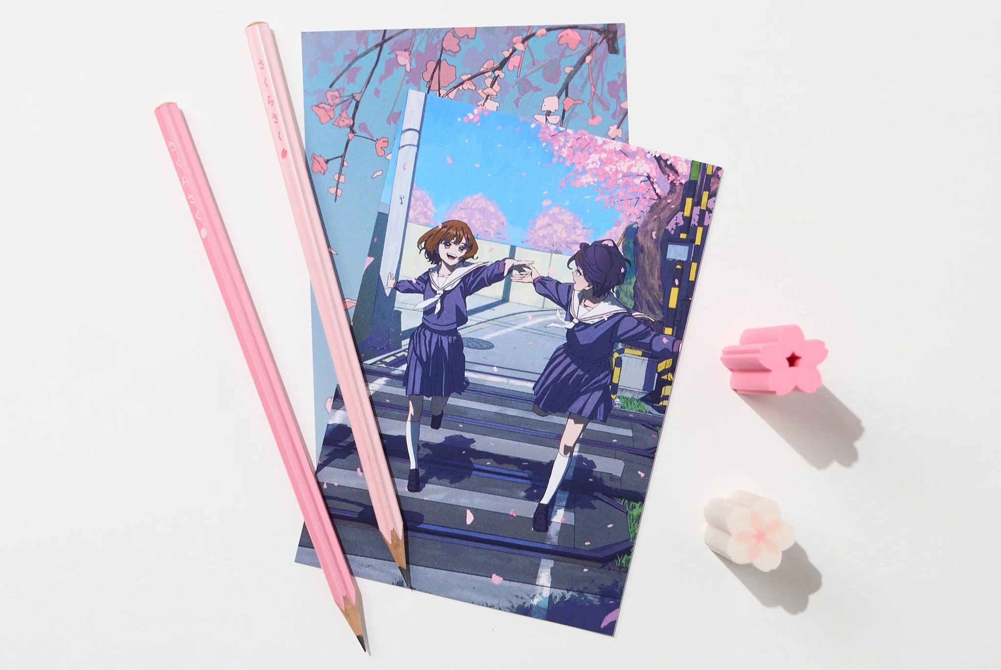 Cherry Blossom Sakura Saku Wooden Pencils / Sun-Star - Image 5
