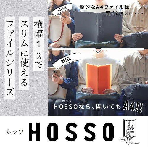Clear File HOSSO 15 Pockets / KING JIM - Image 3