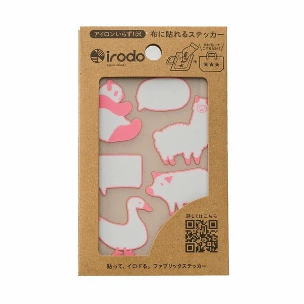 Fabric Sticker Set Animal Speech Bubble / irodo