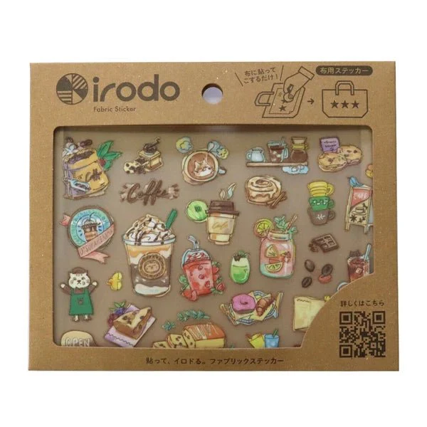 Fabric Sticker Set Cafe / irodo